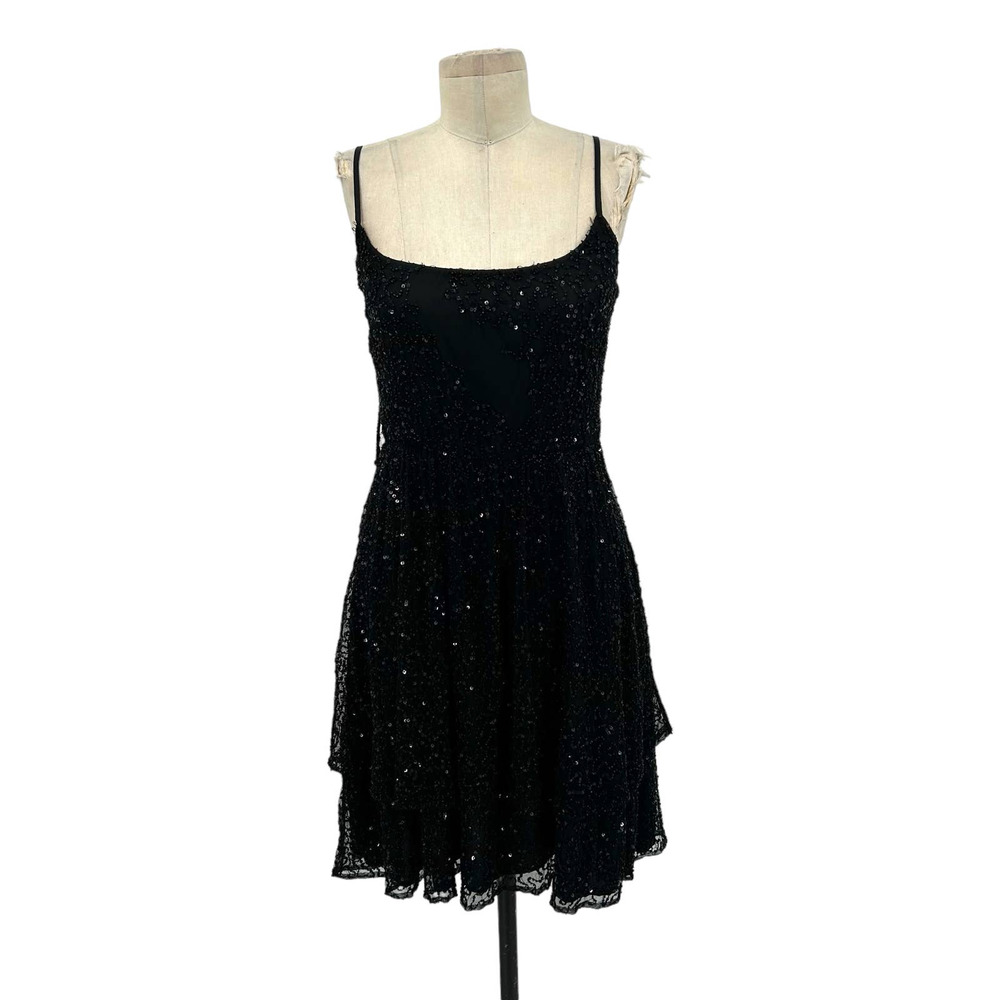 Betsey Johnson Glittery Black Mini Dress